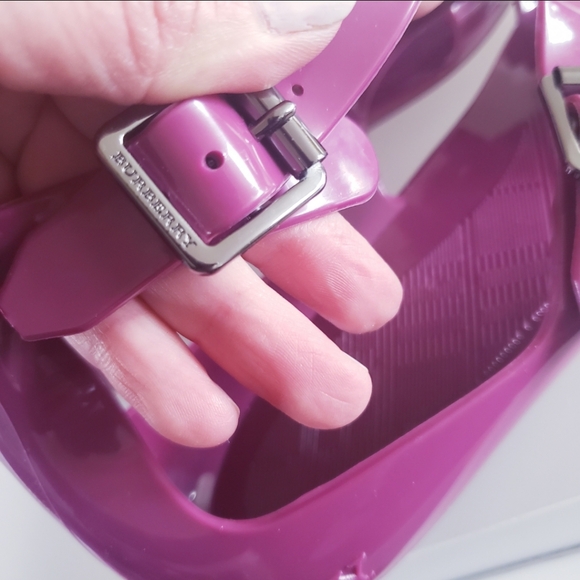 Burberry Purple Gladiator Jelly Sandals - 38 - Picture 4 of 11